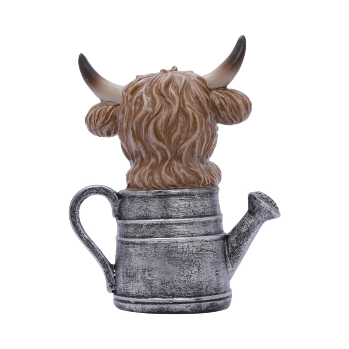 Saddle & Bloom Watering Can Highland Cow