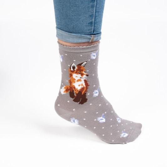 Wrendale 'Born to be Wild' fox Socks