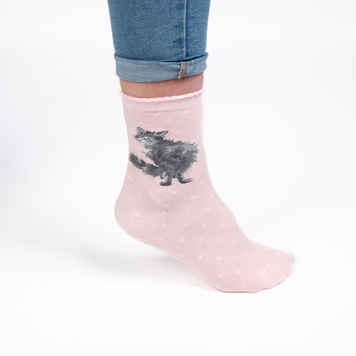 Wrendale 'Glamour Puss' cat socks