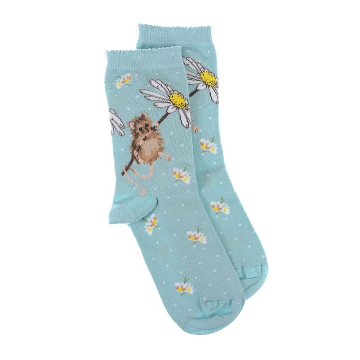 Wrendale 'Oops a Daisy' mouse socks