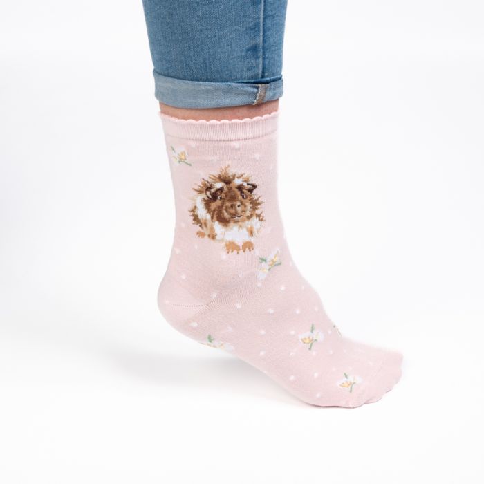 Wrendale 'Grinny Pig' guinea pig Socks