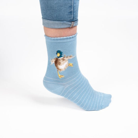 Wrendale 'A Waddle and a Quack' duck Socks