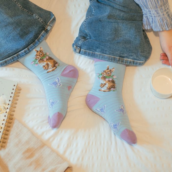 'Head Clover Heels' Rabbit Socks