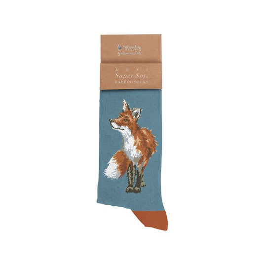 Wrendale 'Bright Eyed and Bushy Tailed' Fox Men's Socks