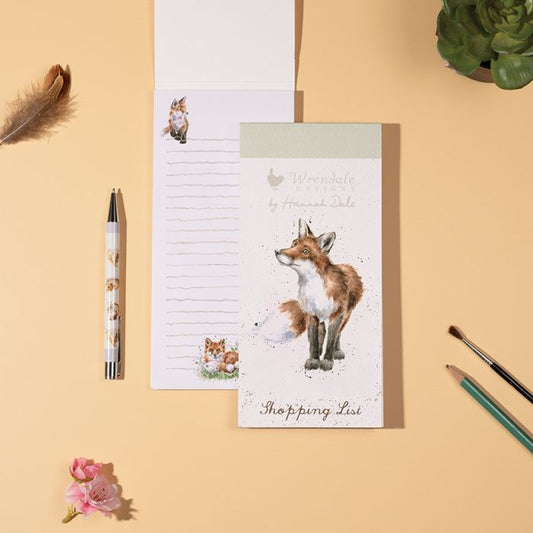'Bright Eyed and Bushy Tailed' fox magnetic Shopping Pad