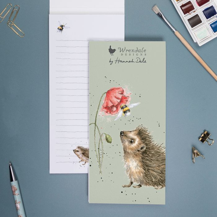 'Busy as a Bee' hedgehog magnetic Shopping Pad