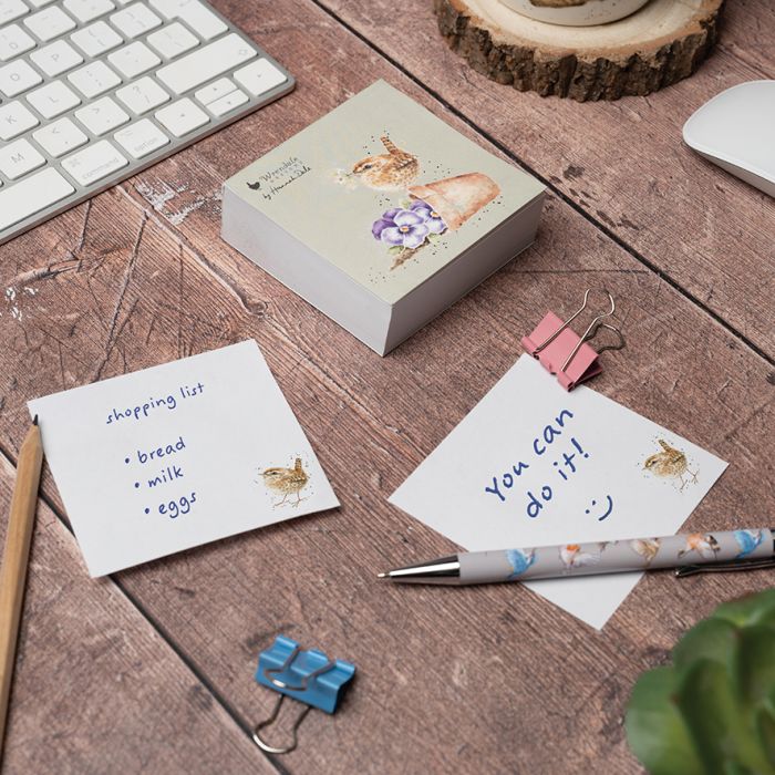 Wrendale Designs Pottering About Wren Sticky Notes 250 Sheets Per Pad