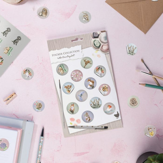 Wrendale 'The Country Set' Country Animal Stickers