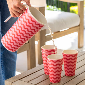 Summer Bamboo Melamine Cup & Jug Set