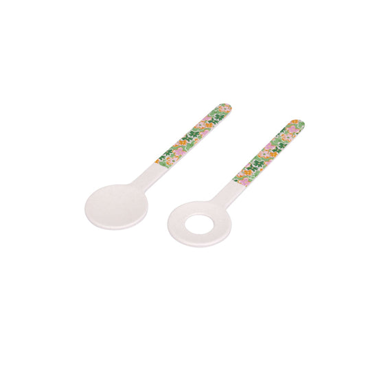 Summer Bamboo Melamine Salad Servers