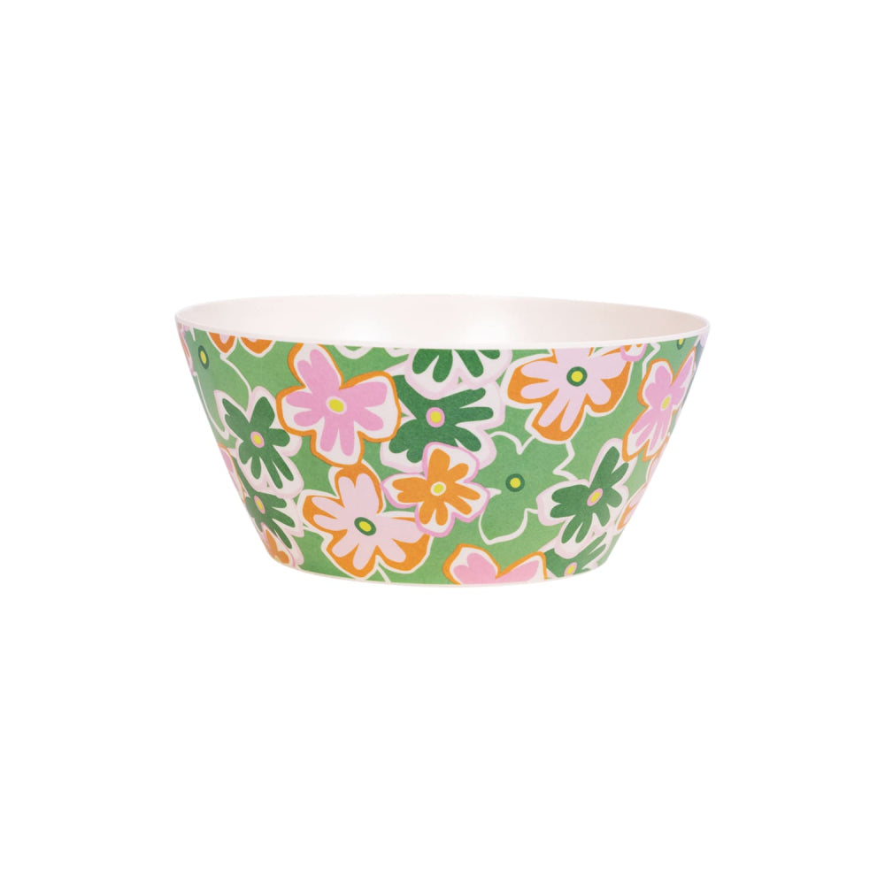 Summer Bamboo Melamine Salad Bowl