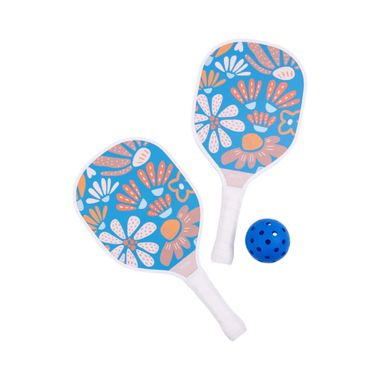 Summer Blue Floral Pickle Ball Set