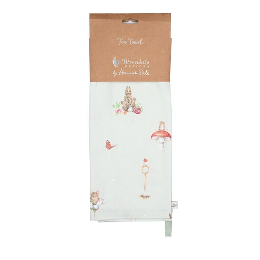 Wrendale 'Garden Friends' Garden Animal Tea Towel