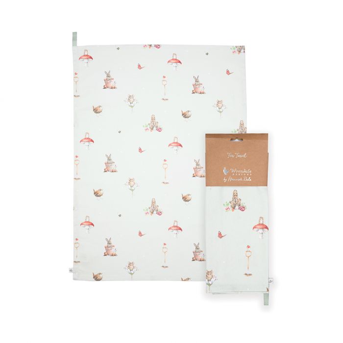 Wrendale 'Garden Friends' Garden Animal Tea Towel