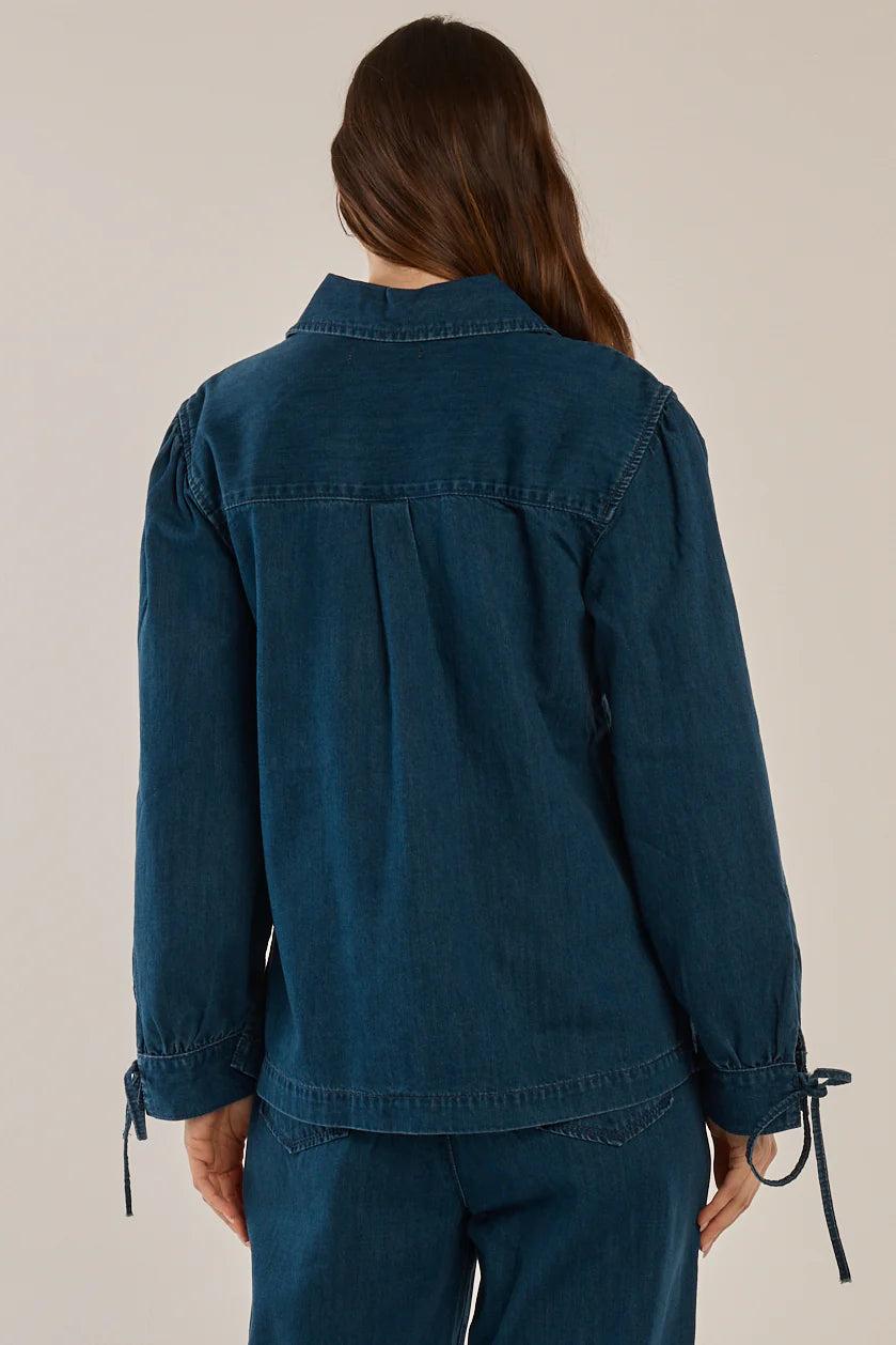 Dubai Blouse - Dark Vintage Denim
