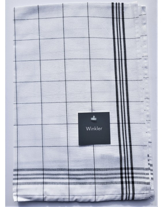 Winkler Tea Towel Black Checks