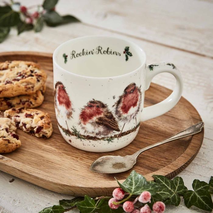 Wrendale 'Rockin Robins' mug