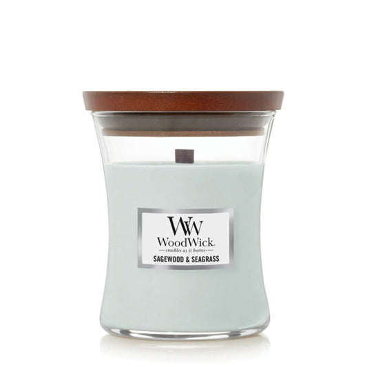 WoodWick Medium | Sagewood & Seagrass