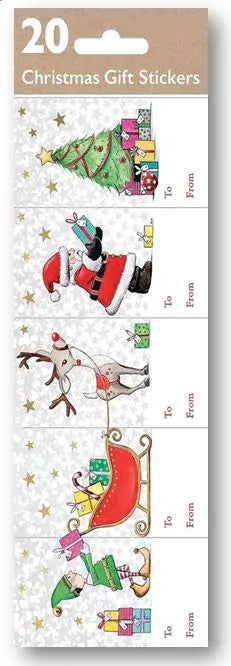 To/From Stickers (Pack of 20) – Santa’s Delivery