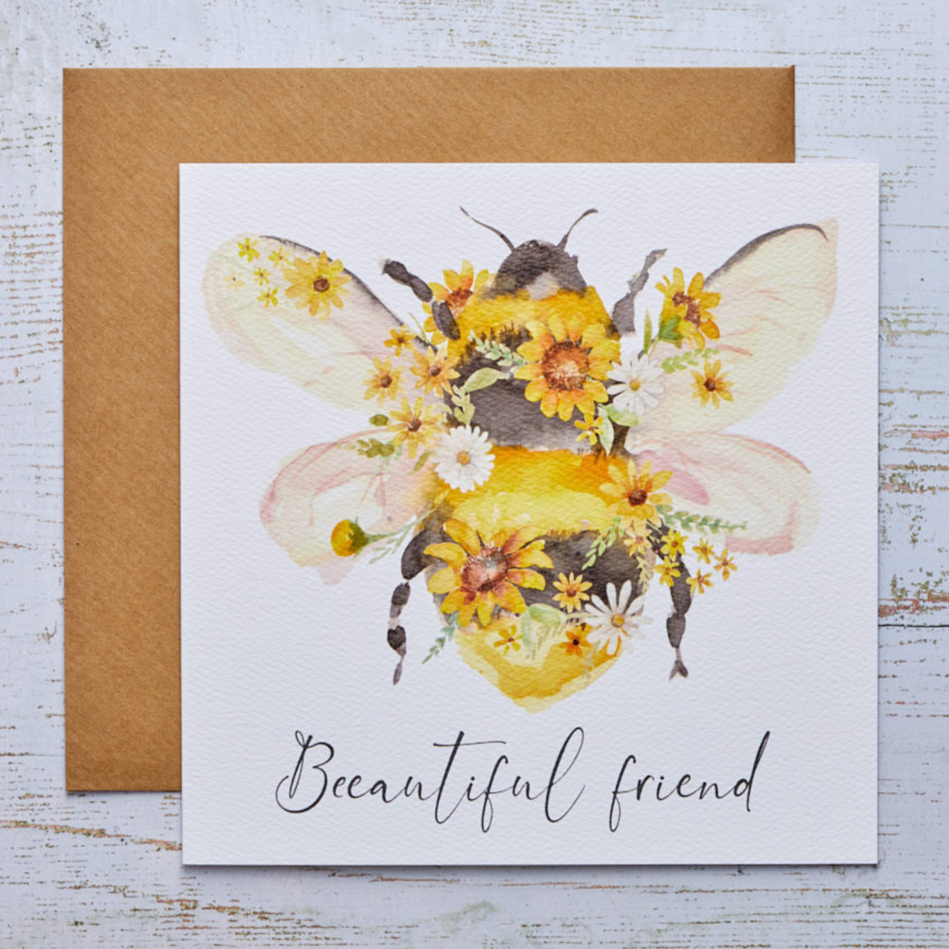 Beautiful Friend card & envelope