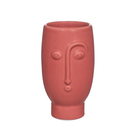 Mini Face Vase (red)