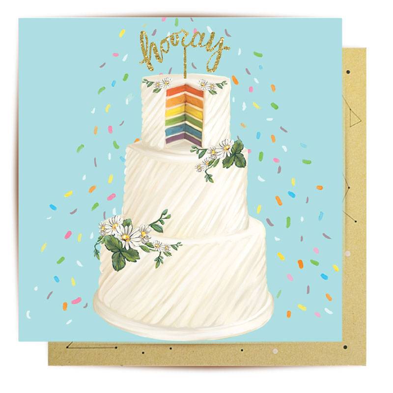 La La Land - Hooray Wedding Cake - Wedding Card
