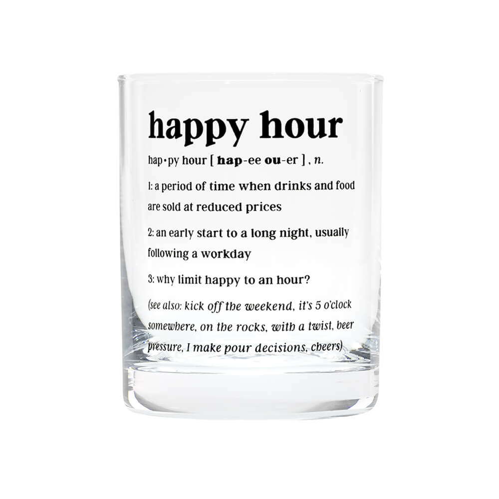Defined Rocks Glass | Happy Hour