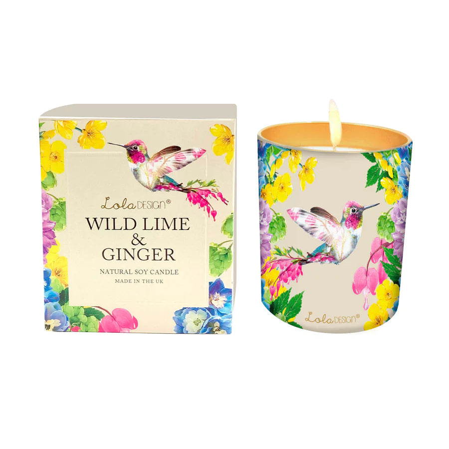 Wild Lime & Ginger Scented Soy Candle | Lola Design