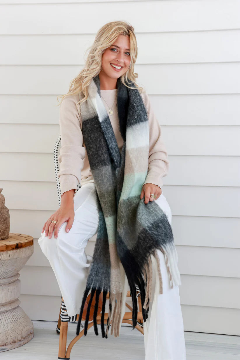 Millie Chunky Scarf | Mint
