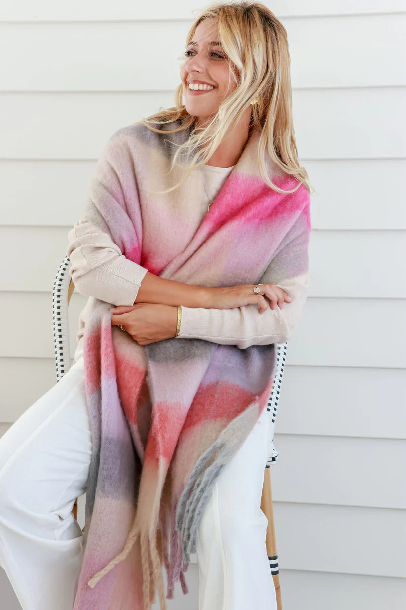 Millie Chunky Scarf | Soft Pink Lilac