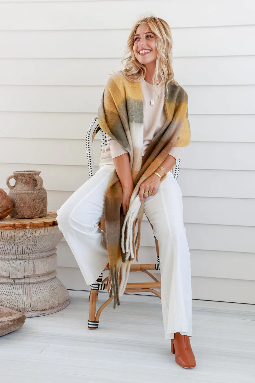 Millie Chunky Scarf | Coffee