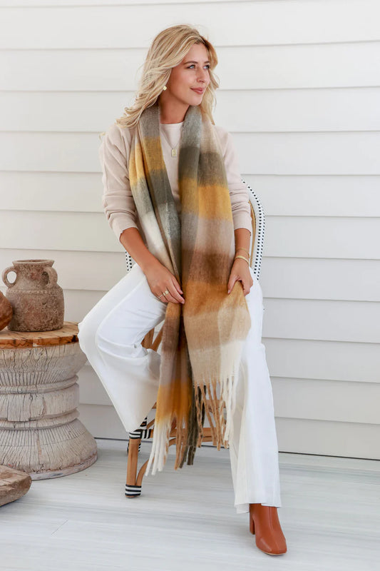 Millie Chunky Scarf | Coffee