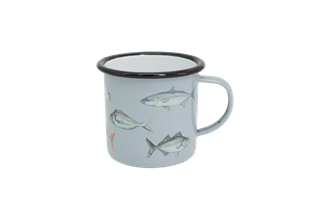 NZ Fishing Club Enamel Mug Large