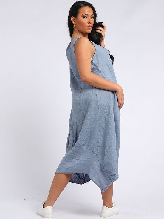 Gabriella Linen Dress | Denim