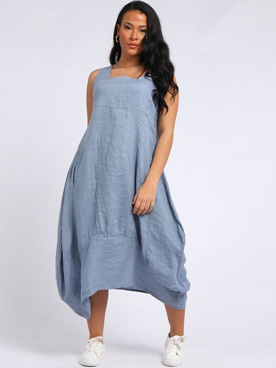 Gabriella Linen Dress | Denim