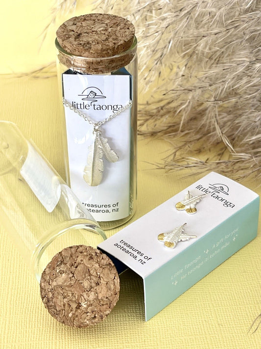 Little Taonga | Huia Feather Earrings