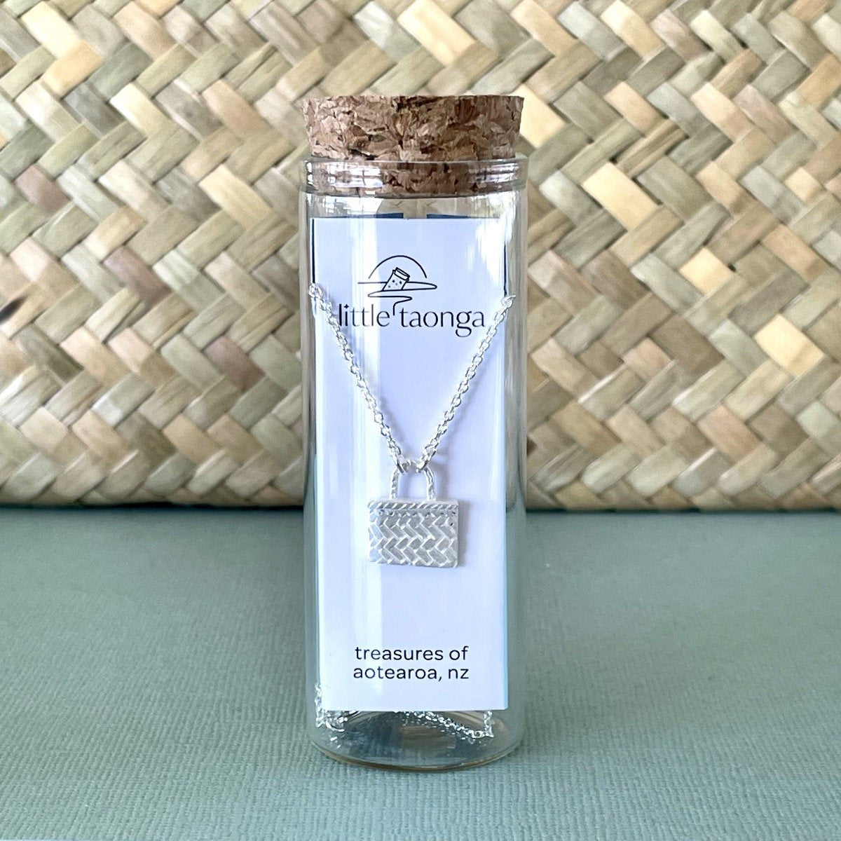 Little Taonga Silver | Kete Necklace