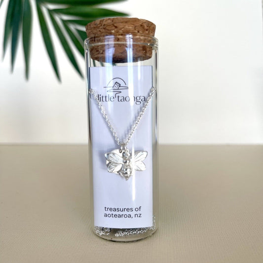 Little Taonga Silver | Honey Bee Necklace