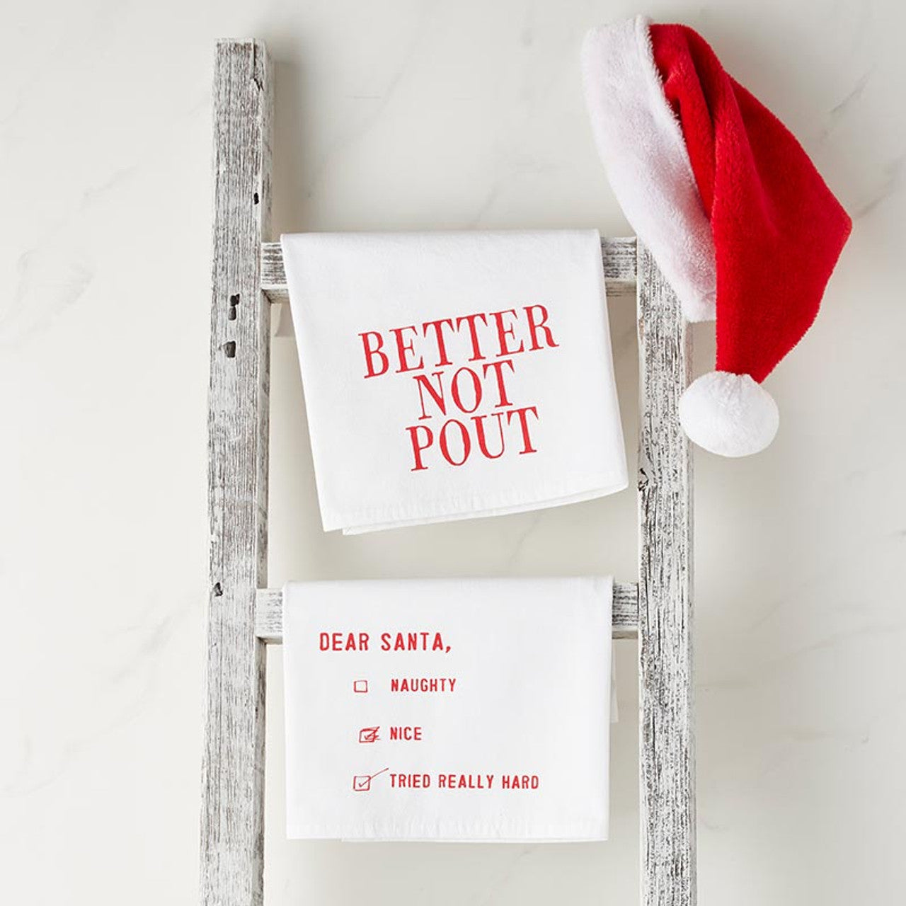 Thirsty Boy Teatowel - Dear Santa
