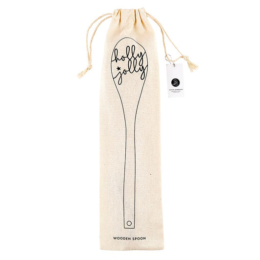 Wooden Baking Spoons - Holly Jolly