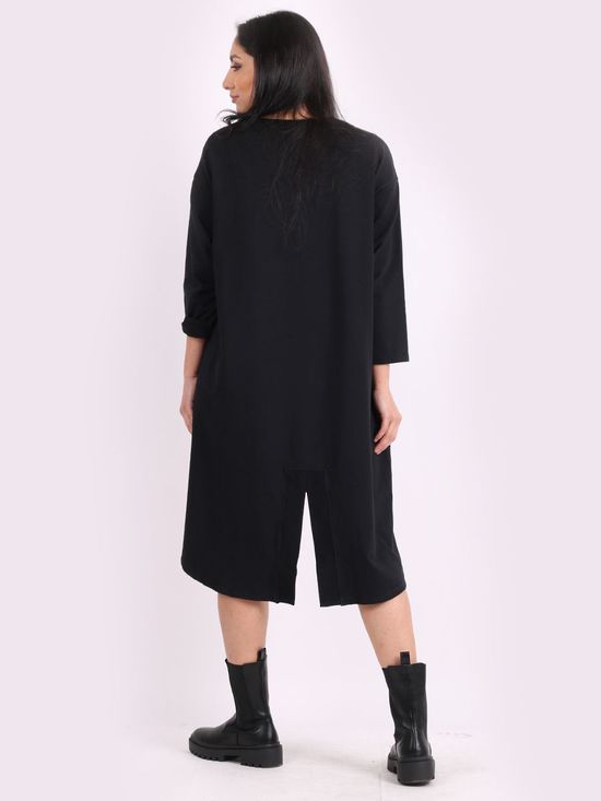 Nina Long Back Sweater Black