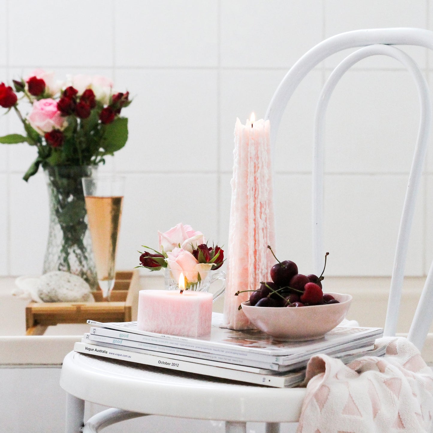 Icicle Candle | Peony Rose