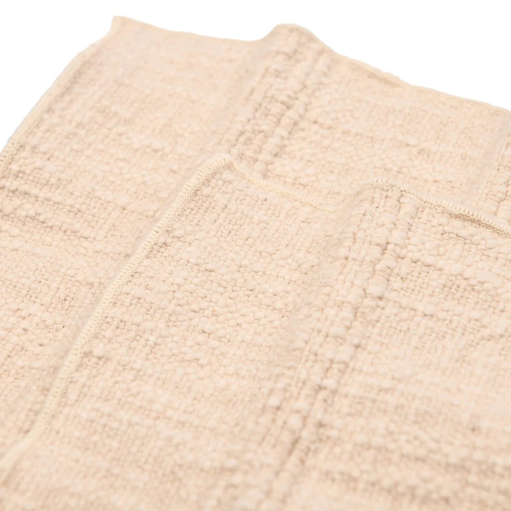 Woven Check Dish Cloths S/2 Natural