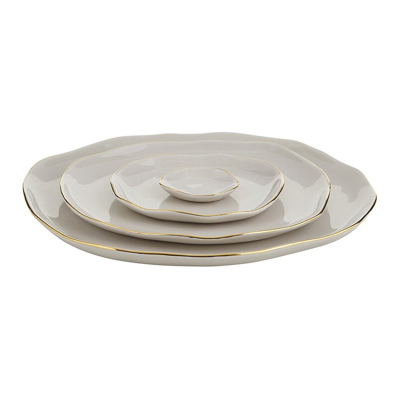 Ceramic Tray Large Grey
