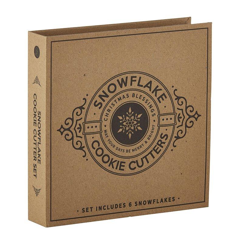 Cardboard Book Set - Snowflake Cookie Cutters