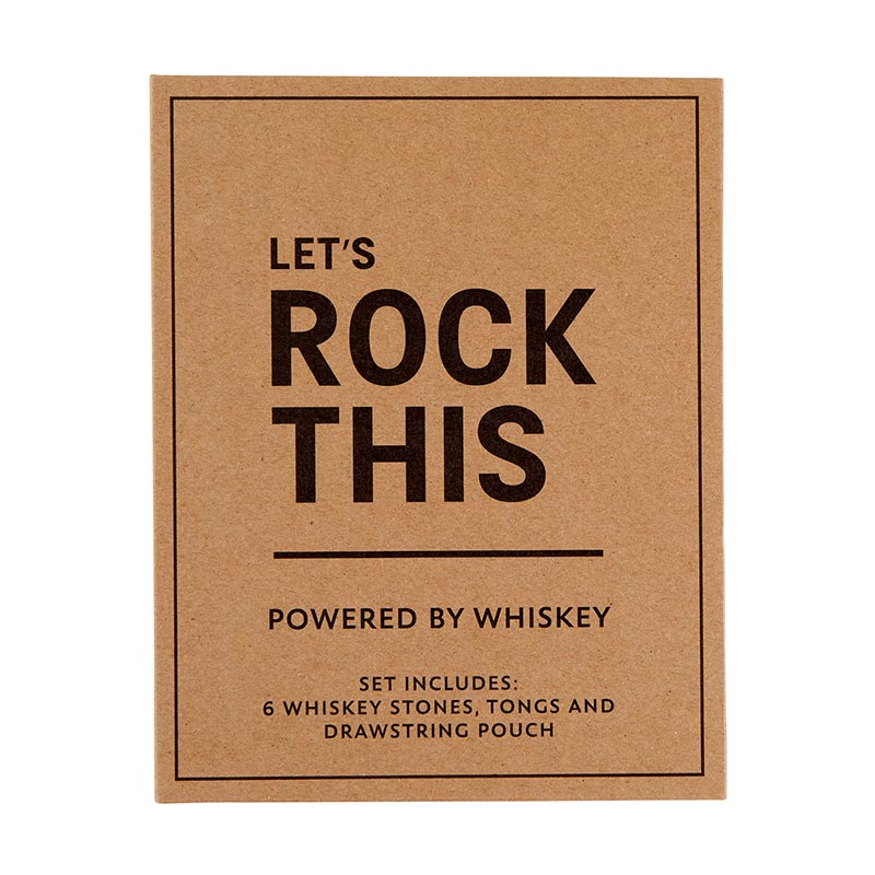 Cardboard Book Set Whiskey Stones