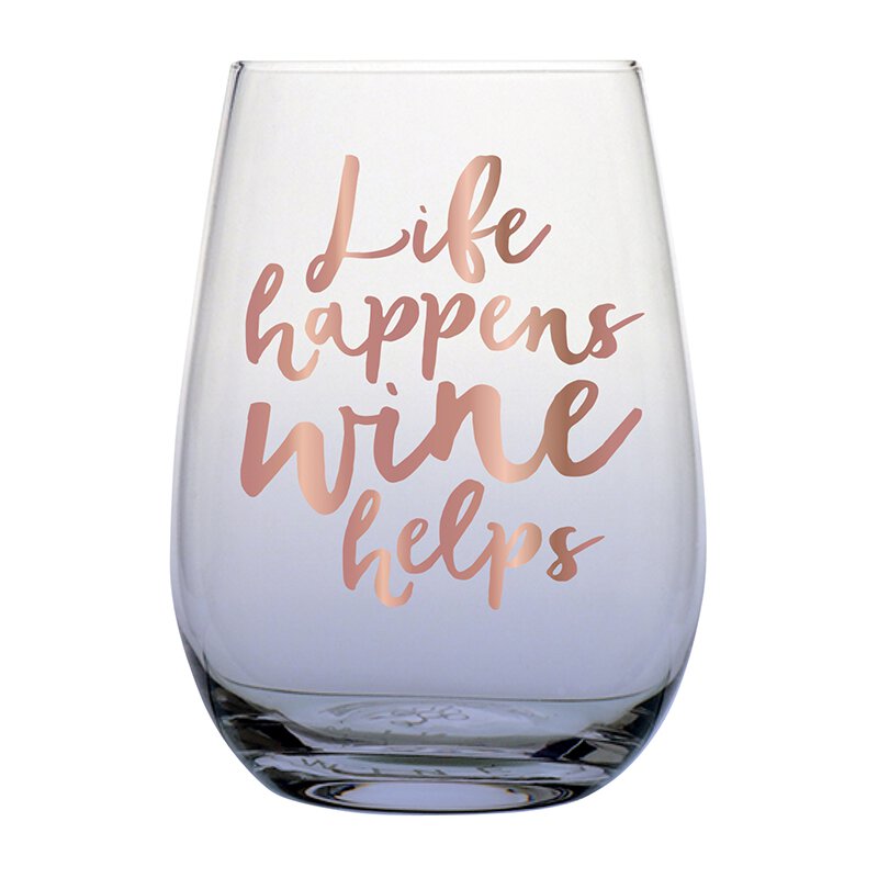 Stemless Wine Glass - Wine Helps