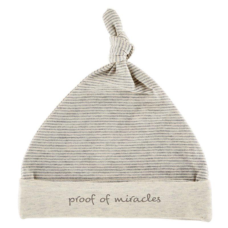 Cap - Cream/Grey - Proof Of Miracles, Newborn