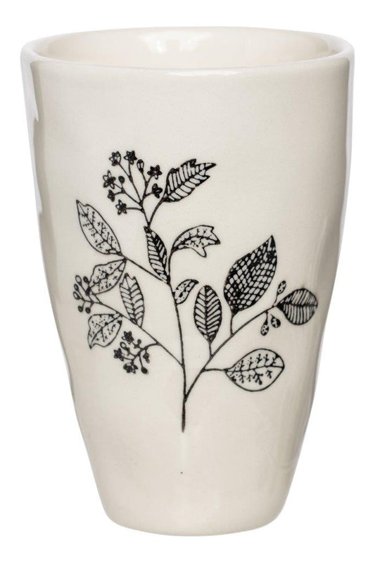 Black & White Stoneware Mug