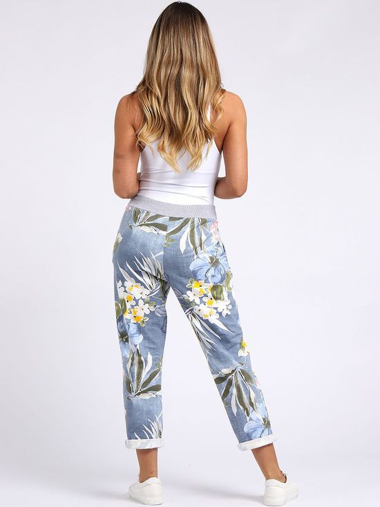 Denver Tropical Trousers | light blue